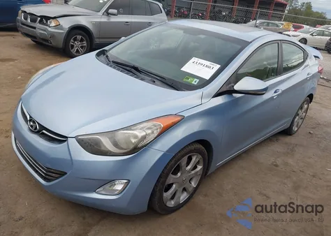 2012 Hyundai Elantra Limited (Ulsan Plant) из США, поврежденный, VIN KMHDH4AE2CU195023